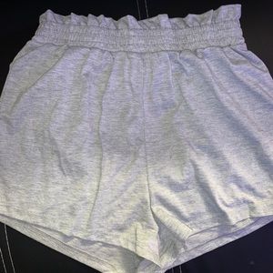Grey pajama shorts